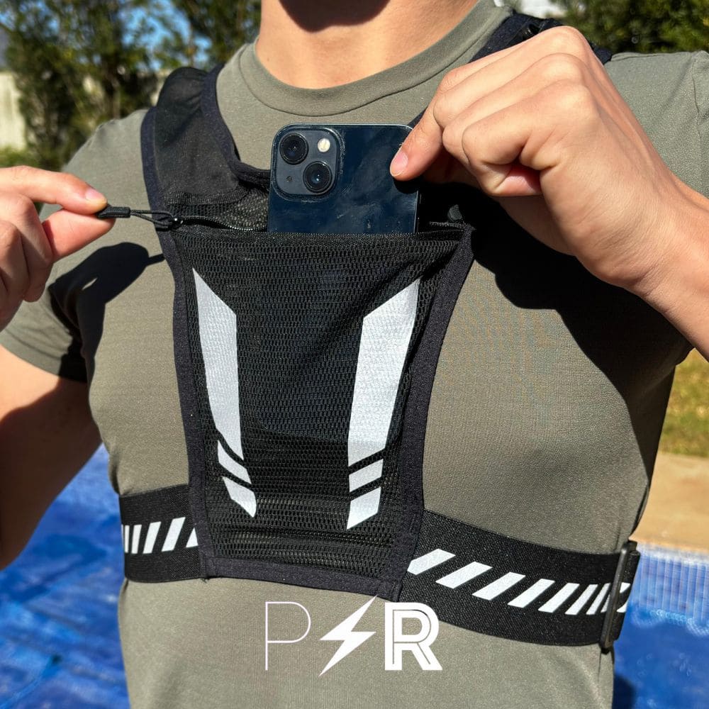 Ultra-Lightweight Reflective Running Vest - PacePro + Free Hydration Bottle