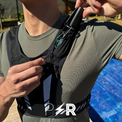 Ultra-Lightweight Reflective Running Vest - PacePro + Free Hydration Bottle